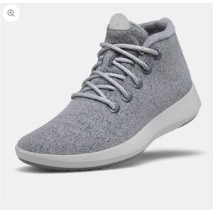 Gray Allbirds wool runner up mizzles high top tennis shoes. 10